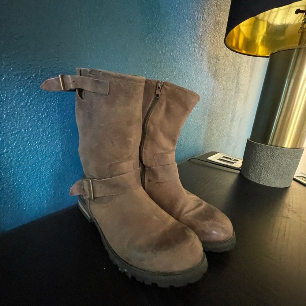 Brown Leather Boots